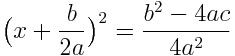 Math Principles: Quadratic Formula Derivation