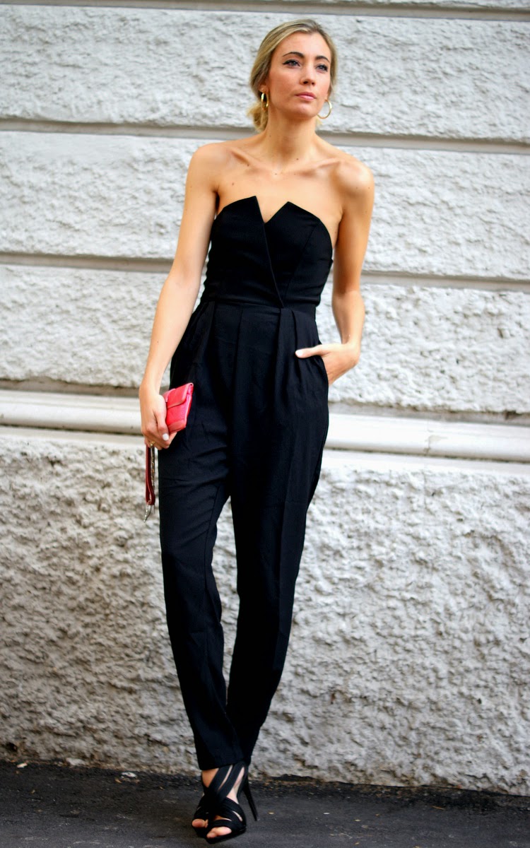 Party Jumpsuit armani clutch, barcelona, blogger free clothing, blogger ...