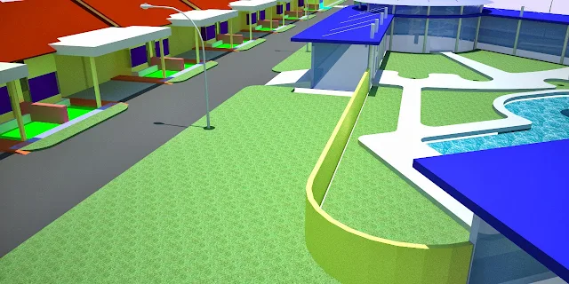 Site Plan 3D Town House