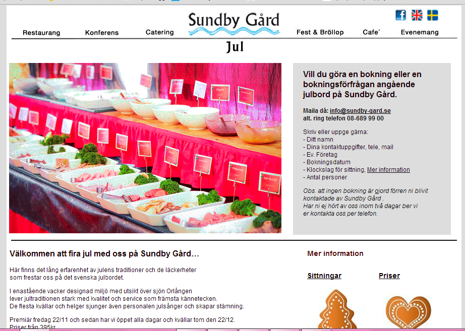 Vedbände Gård Julbord 2025 Bell Abigail