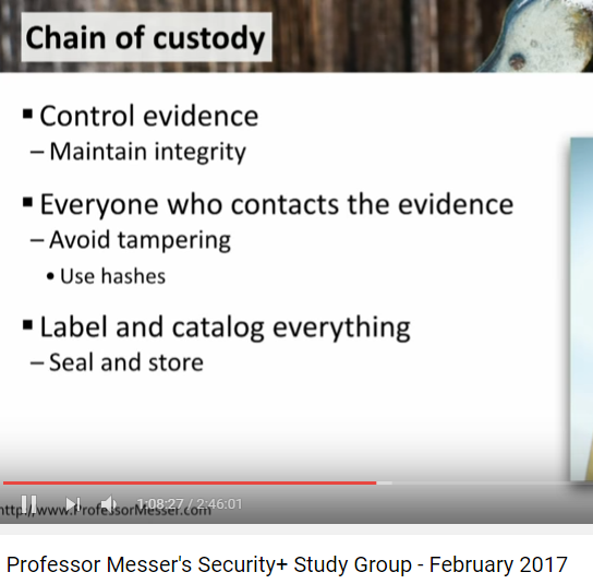 Cyber Security Leituras, traduções e links Chain of custody