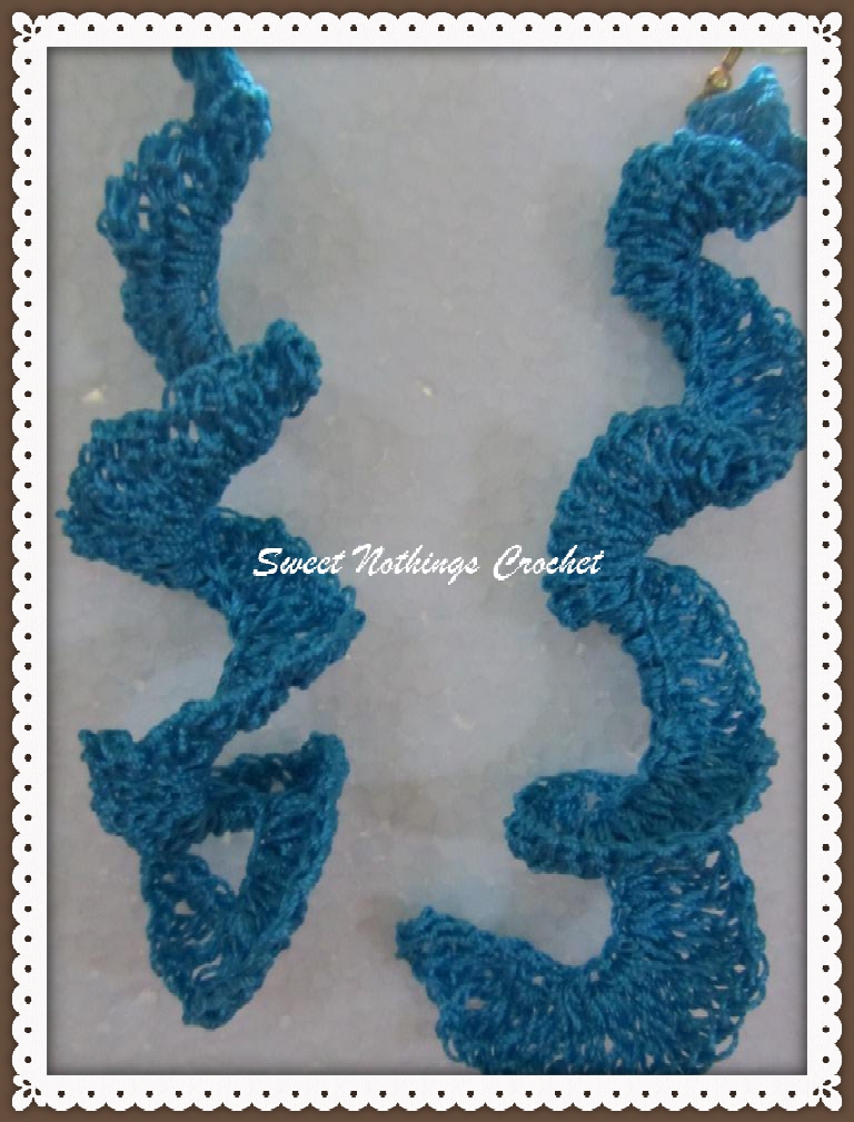 Sweet Nothings Crochet SQUIGGLY WIGGLY SPIRAL EAR RING
