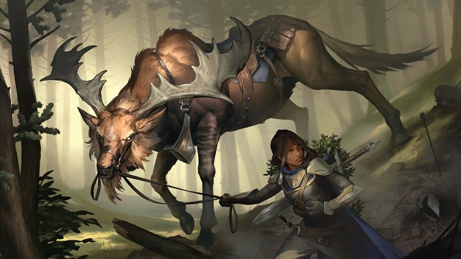 Greathorn Companion, Legends of Runeterra, 4K, #7.1843