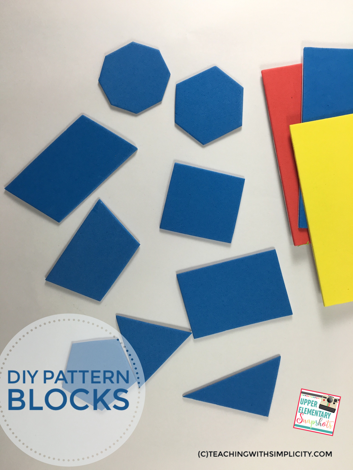 DIY Math Manipulatives Upper Elementary Snapshots