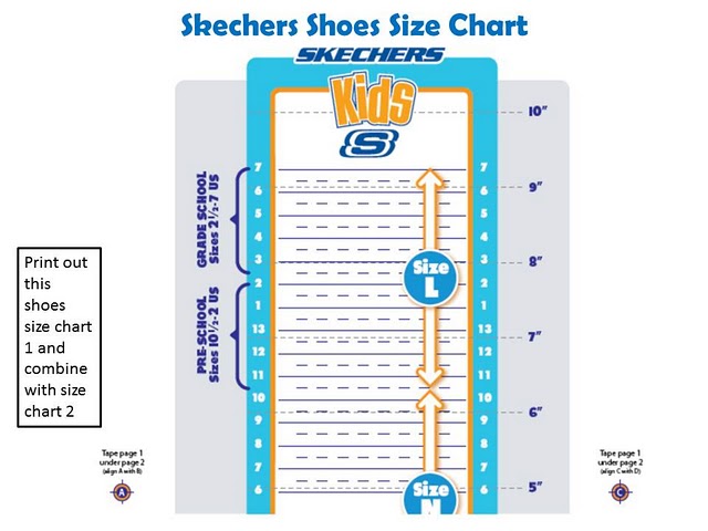 skechers baby size chart