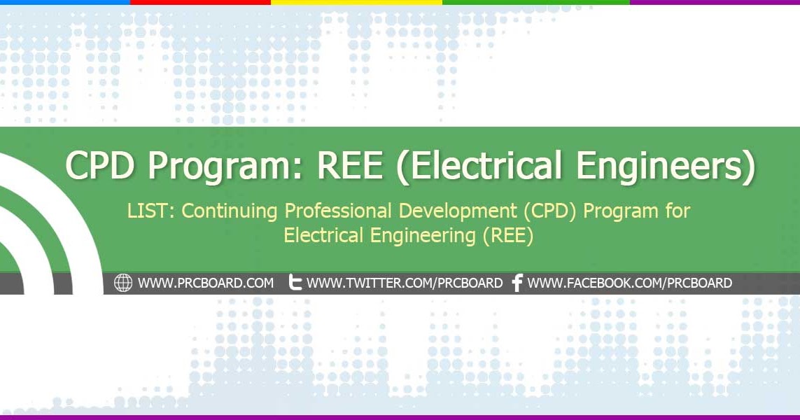 CPD Accredited Programs for Electrical Engineers (REE)