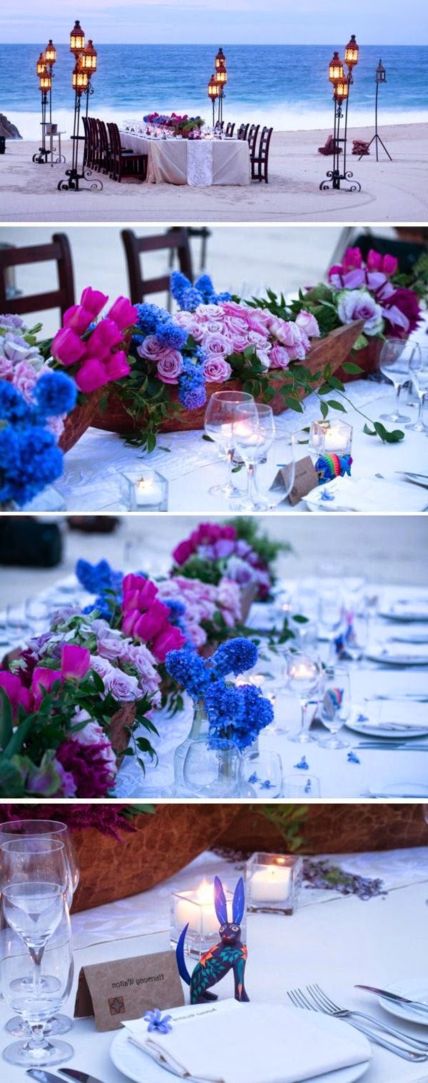 Table decoration in blue &#8211; fascinating ideas!