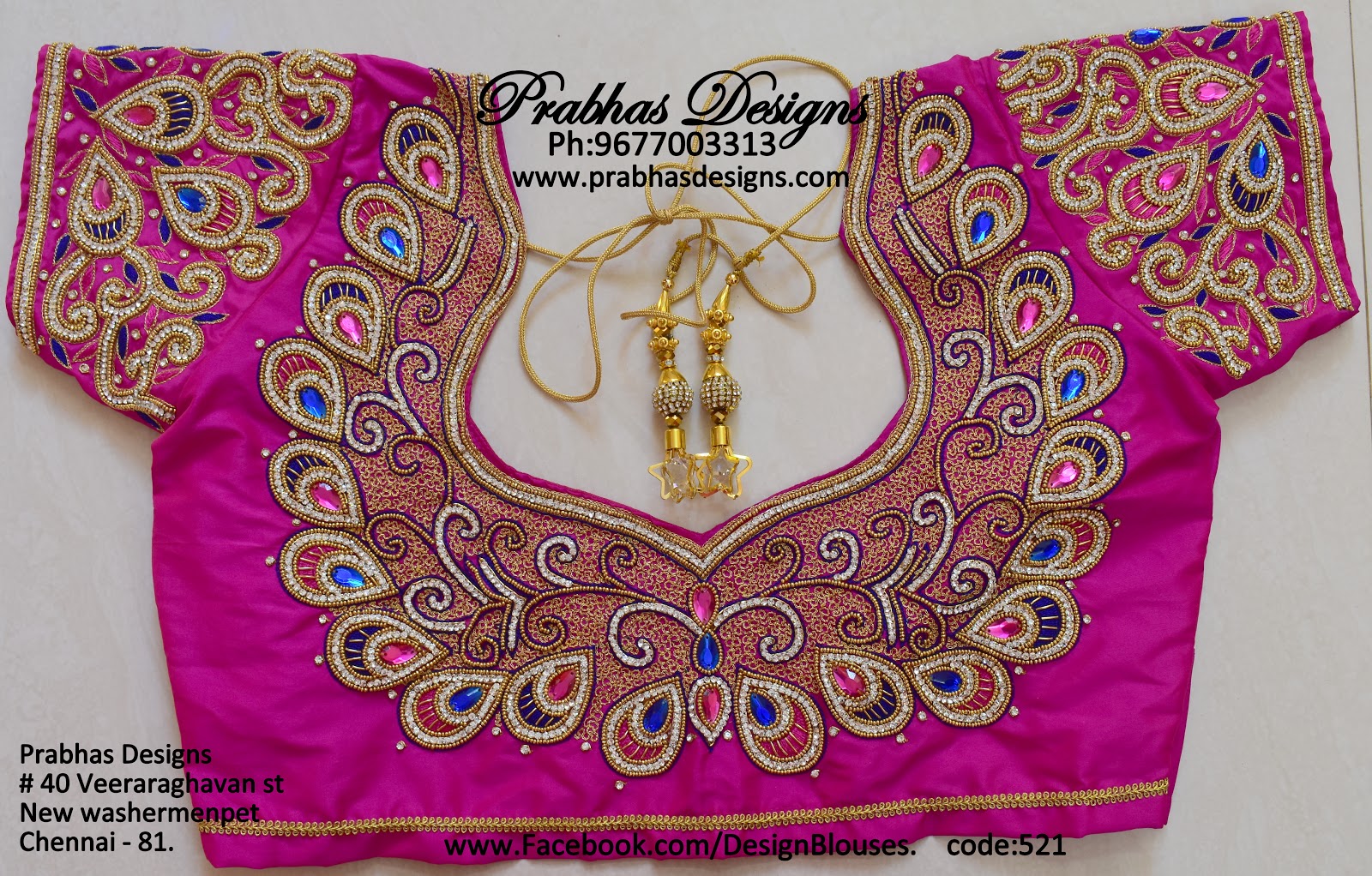 Aari Embroidery classes by Prabhas Designs: Colourful Aari Embroidery ...