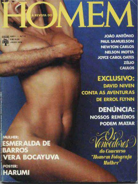 Confira as fotos da atriz, Esperalda Barros, capa da REvista Homem de julho de 1976!