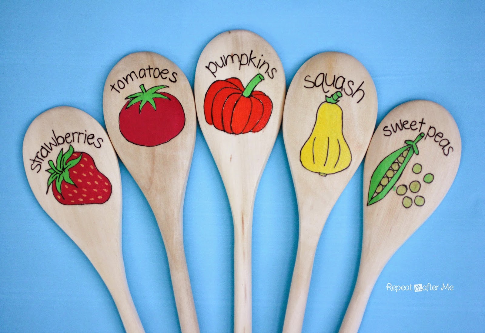 Repeat Crafter Me Wooden Spoon Garden Markers repeat-crafter-me-wooden-spoon-garden-markers