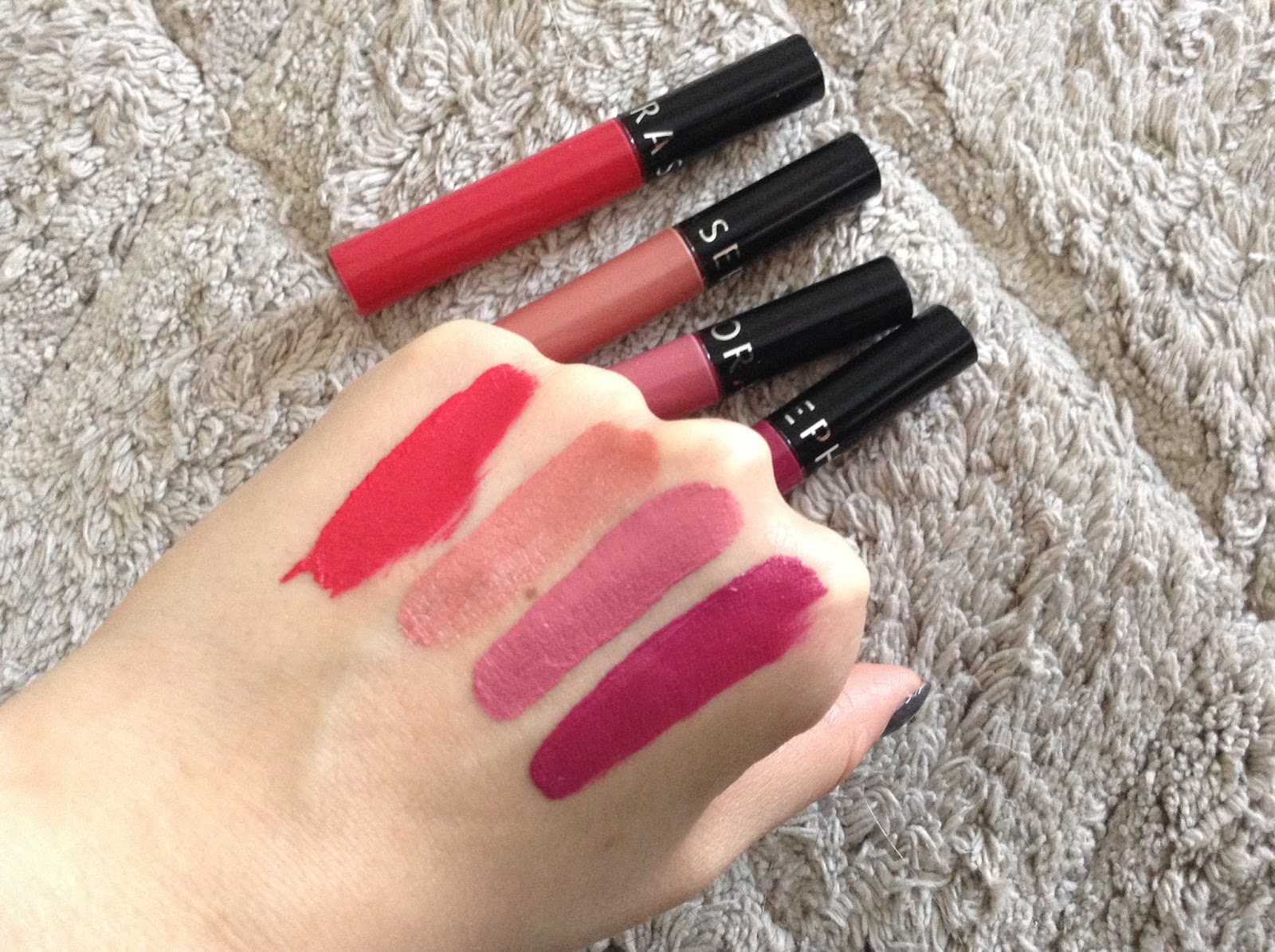 Sephora Cream Lip stains Beauty Notes by Athina