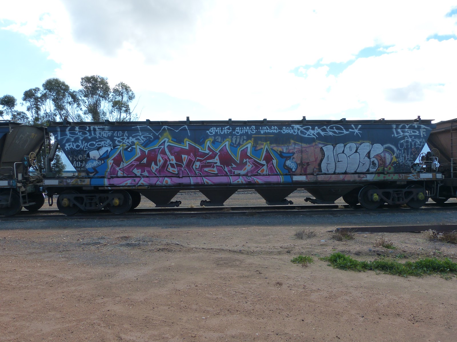AustralianGraffiti Freight train graffiti