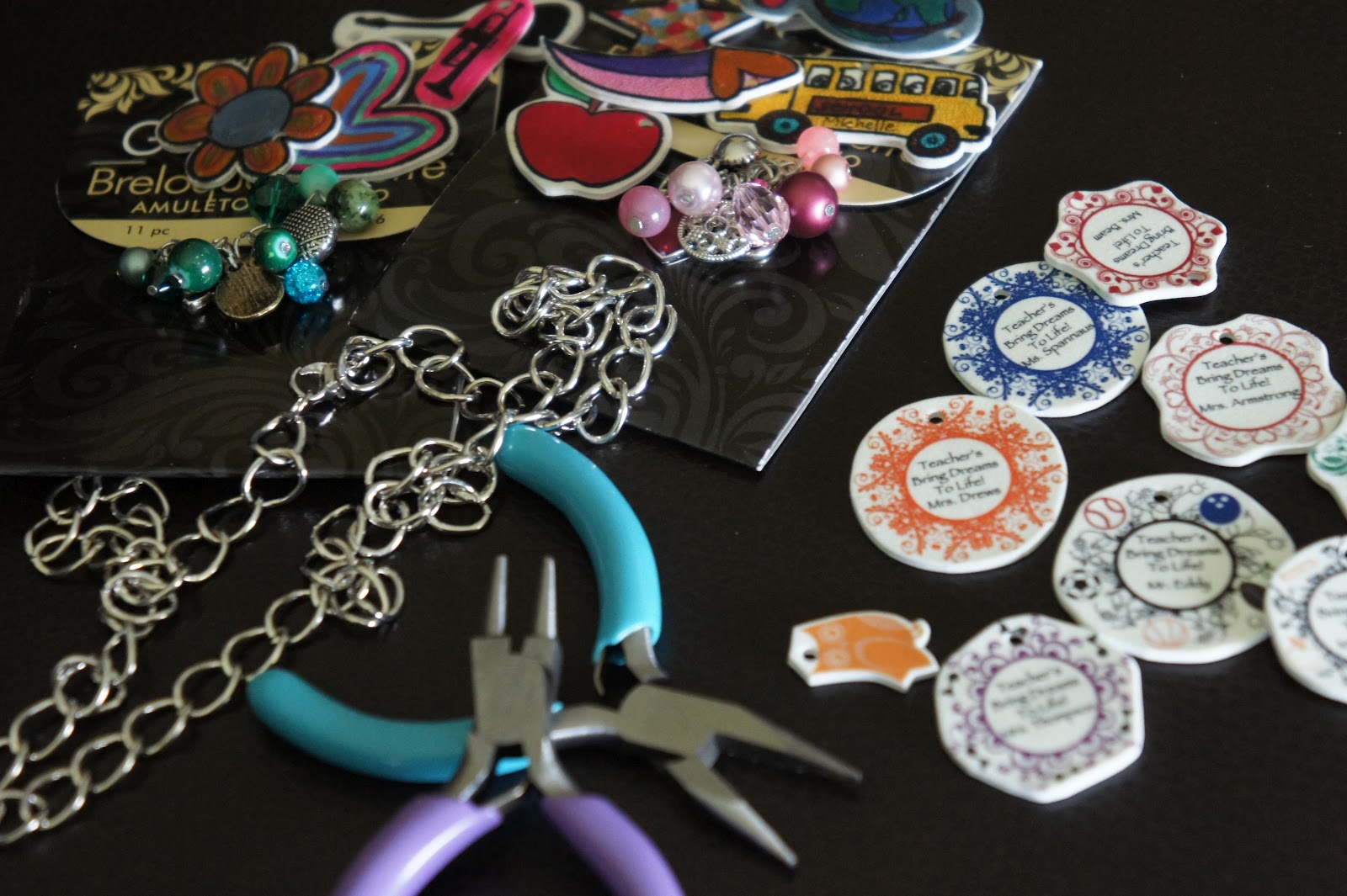 Trendy TreeHouse Shrinky Dink Necklace Teacher Gift