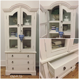 White painted cabinet ASCP Pure White LilyfieldLife