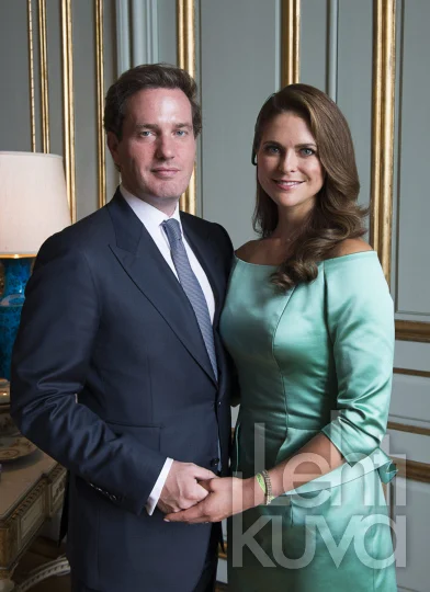 Princess Madeleine and Mr Christopher O'Neill in the Royal Chapel
