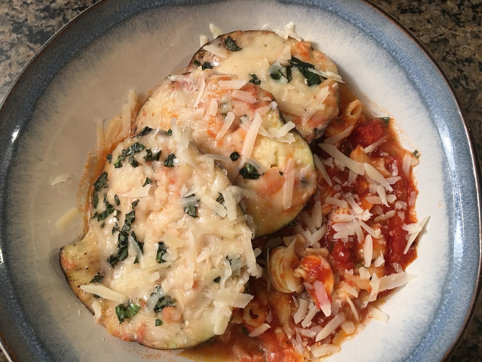 Slowcooker Cheesy Eggplant Pasta Bake