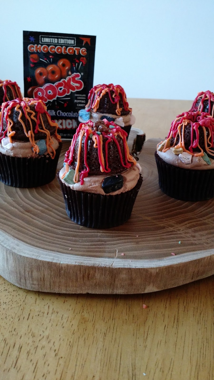 Juli Jacklin's Cupcakes Volcano Birthday Cupcakes