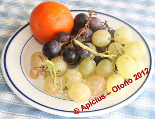  1123º Menú, Lentejas casi viudas, langostinos con ajetes, ensalada y fruta 
