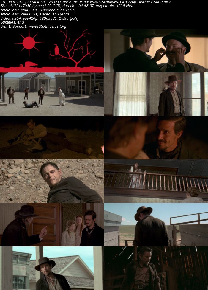 In a Valley of Violence (2016) Dual Audio Hindi 720p BluRay