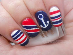 nautical nails perfect wore scheme 4th july