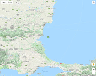 Secventa de cutremure crustale in Marea Neagra, la Sud-Est de Varna, cu magnitudini de pana la 3,7 grade
