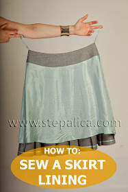 Štepalica: Zlata skirt sewalong: #11 Assemble the lining