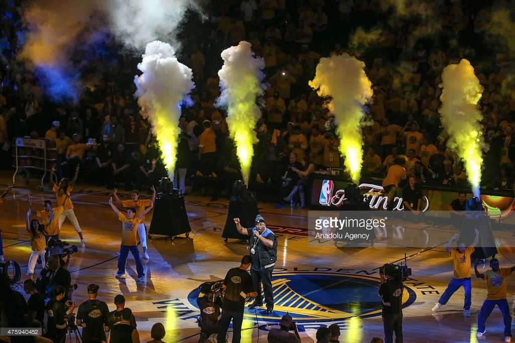 E-40 Performs At Halftime During NBA Finals