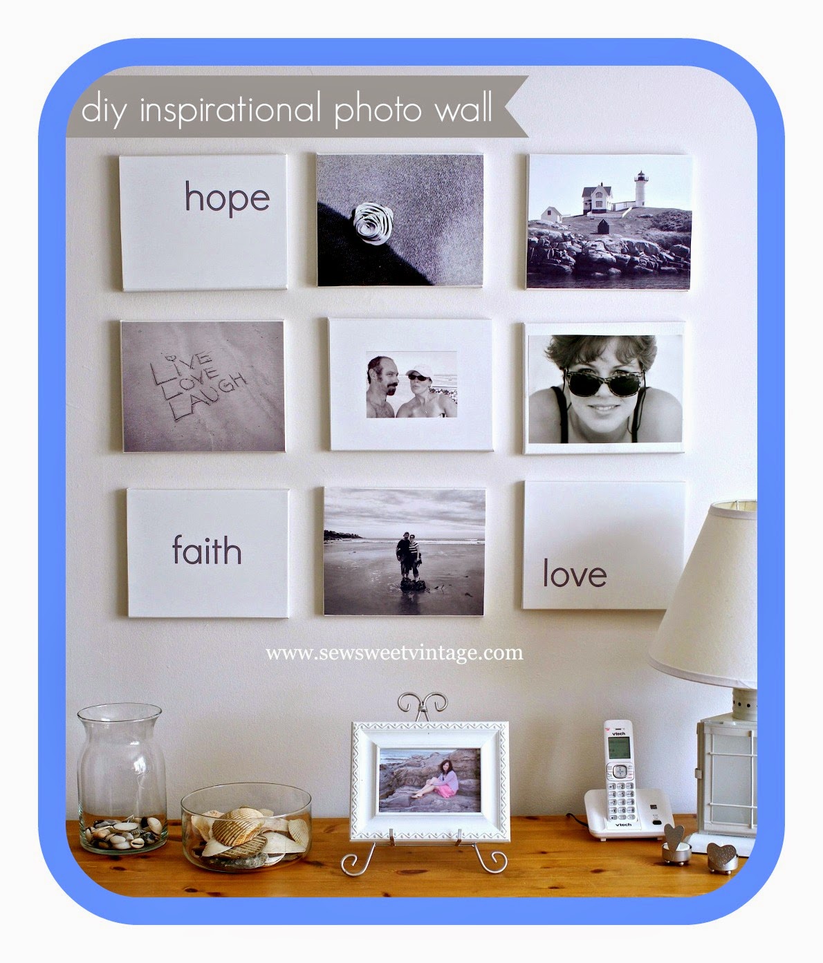 Sew Sweet Vintage DIY Photo Wall