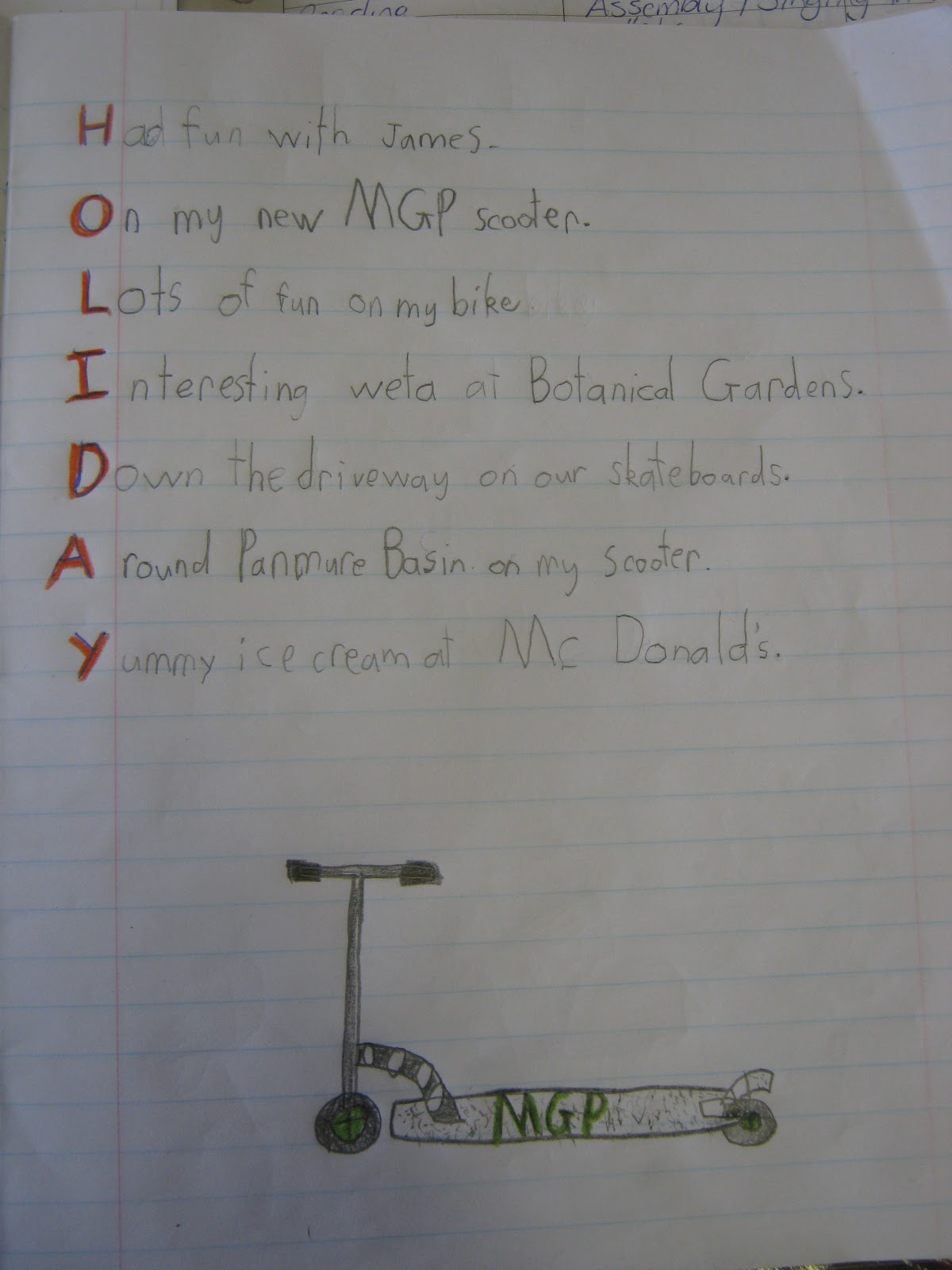 Holiday Acrostic Poem Template