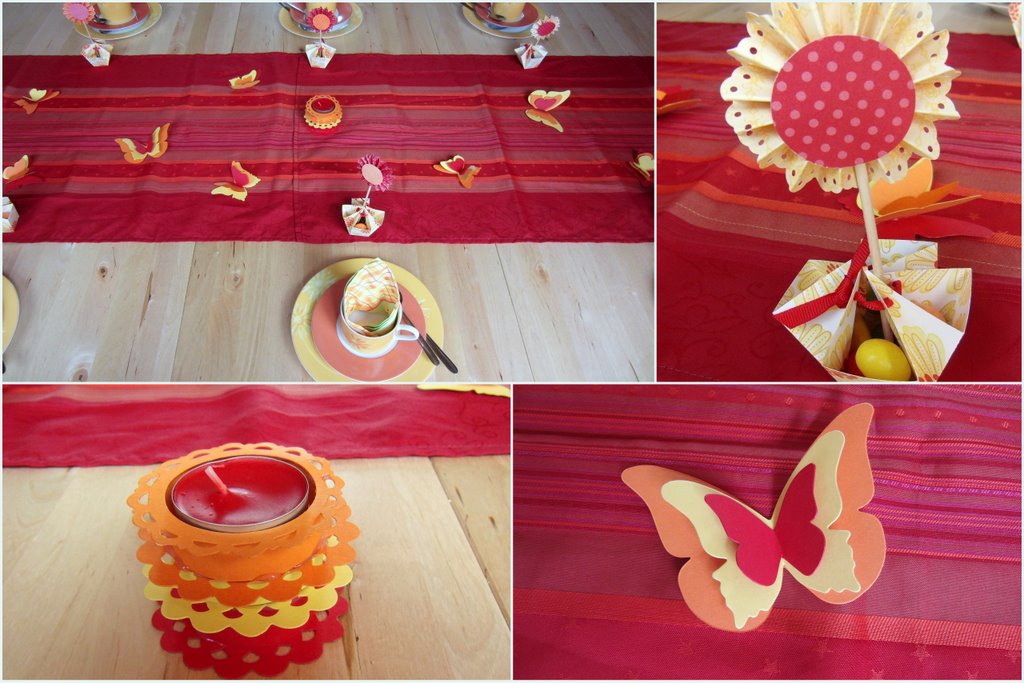 Eri's Kreativwerkstatt: Tischdeko mit selbst gemachtem Designerpapier Eri's Kreativwerkstatt: Tischdeko mit selbst gemachtem Designerpapier