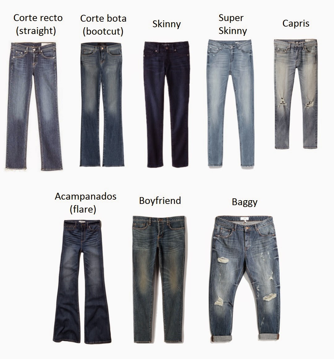 Venta > tipos de corte de jeans para mujer > en stock