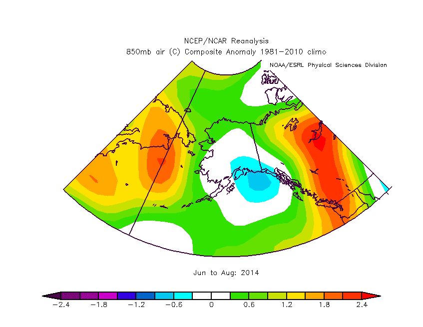Deep Cold Alaska Weather & Climate Summer Contrast Cold Bay and Barrow