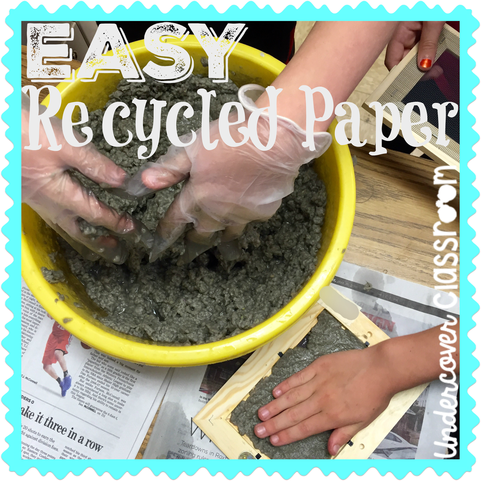 Undercover Classroom Recycled Paper in the Classroom