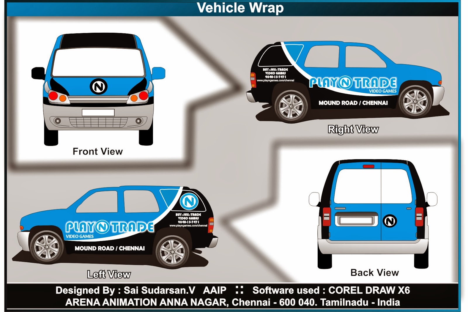 Sai Vasudev Designs Corel Draw Efforts