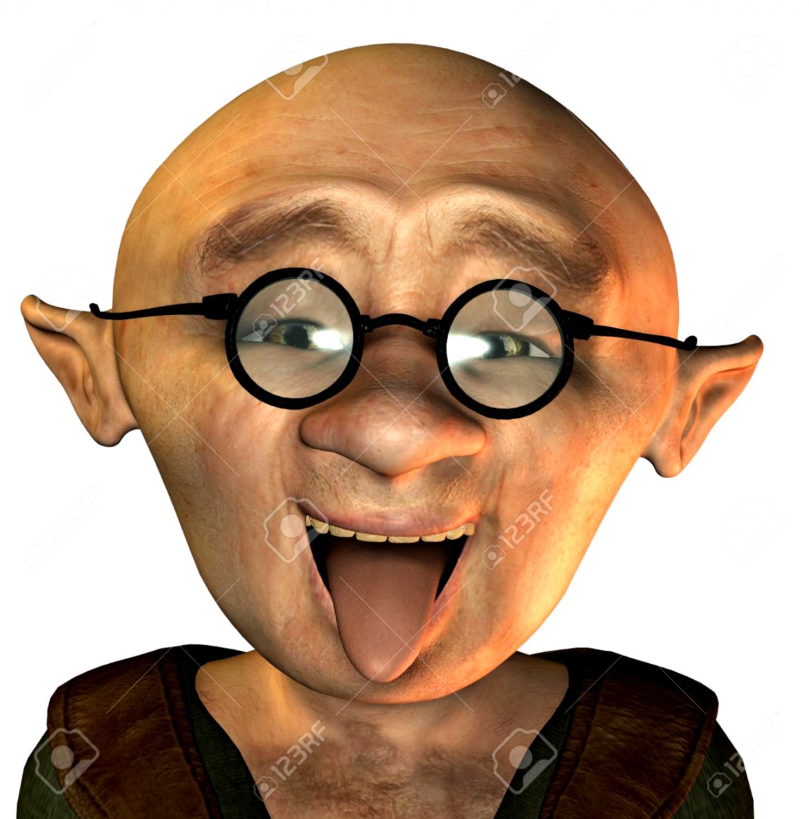 3D Rendering Of An Old Man With A Funny Face Stock Photo Picture 3D Rendering Of An Old Man With A Funny Face Stock Photo Picture