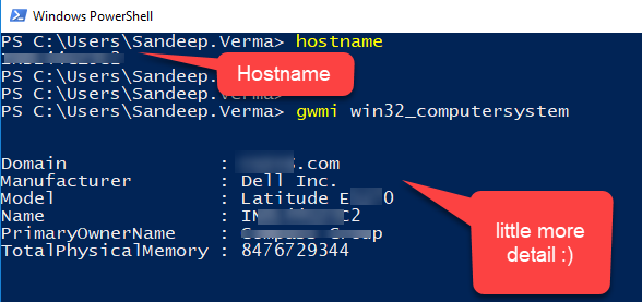 Get Computer name using PowerShell | Sandeep Verma