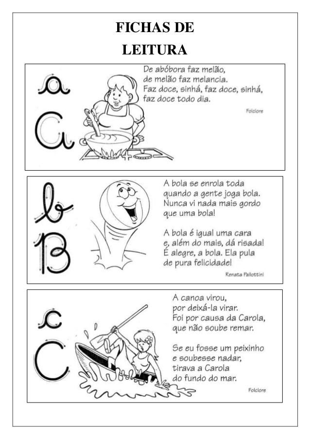 Featured image of post Fichas De Leitura Para Alfabetização Coloridas