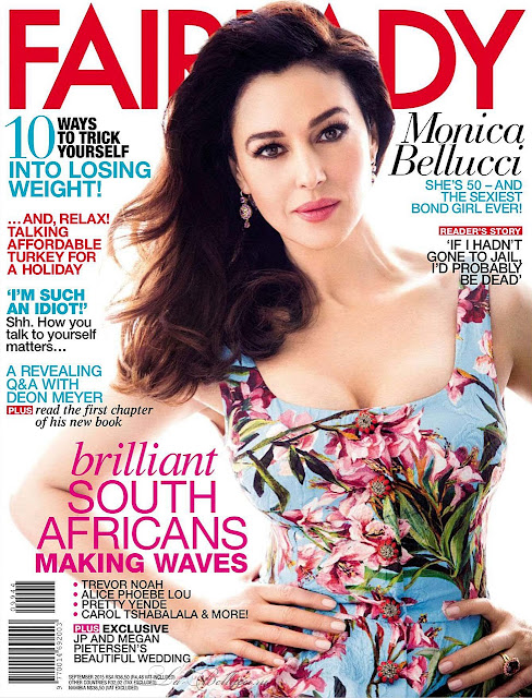 Actress, Fashion Model @ Monica Bellucci - Fair Lady South Africa, September 2015 