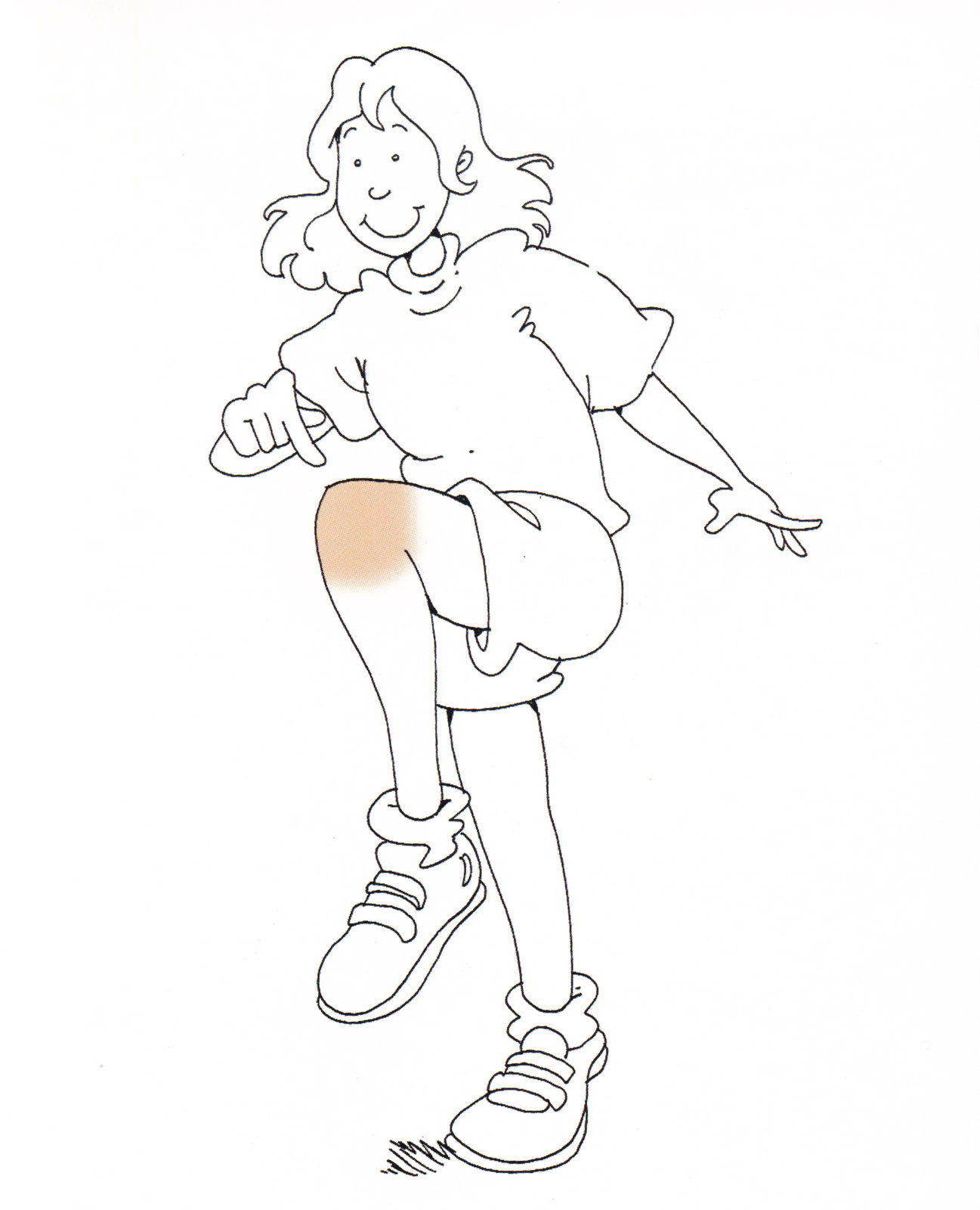 RECURSOS y ACTIVIDADES para Educación Infantil Dibujos para colorear de PIERNAS y RODILLAS
