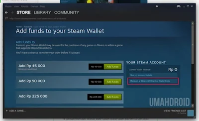 Add funds steam gift wallet code