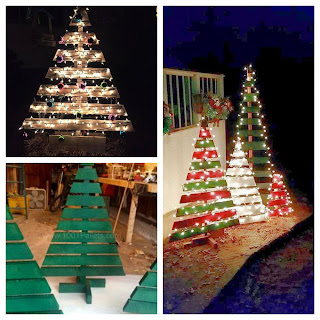 CHRISTMAS TREE, TREE FROM PALLETS, ALTERNATIVE CHRISTMAS TREES, TREES FROM RECYCLED WOOD, CHRISTMAS DECORATION, window decoration, professional decoration, home decor