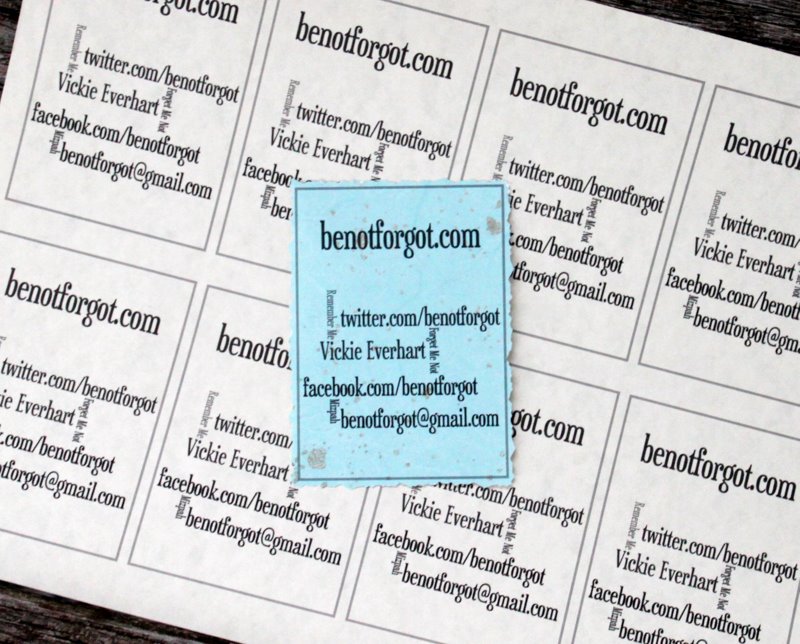 Photos by BeNotForgot Wordle Business Cards
