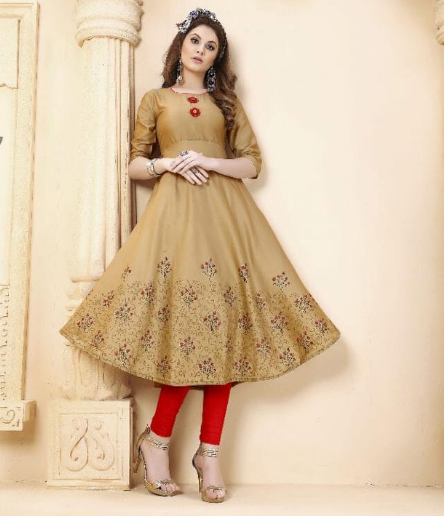 fcity.in - Latest Designer Anarkali Kurti Gown / Jivika Voguish Kurtis