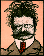 Caricatura de Sibelius