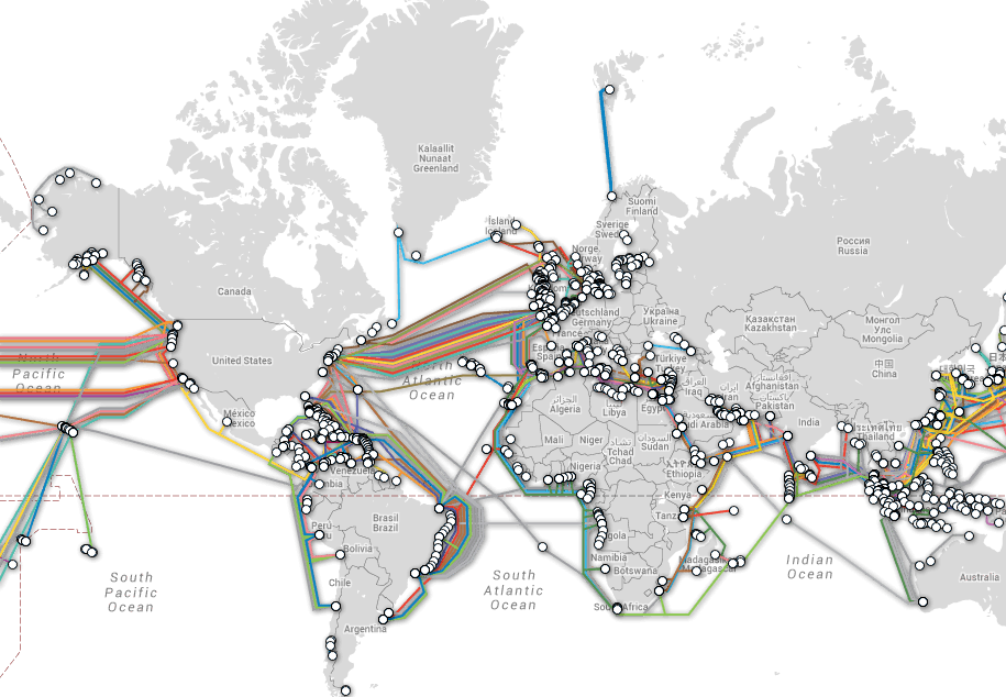Submarine Cable Map Shows all underwater cables and who owns them Tech News 24h