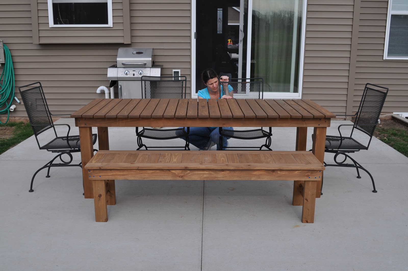 the colored door: Patio Bench