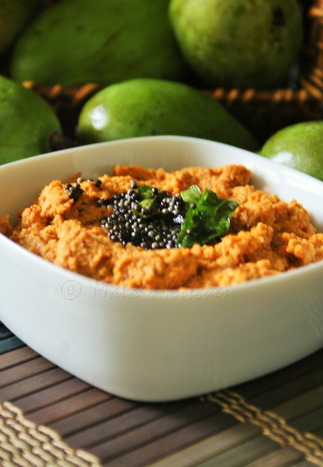 Manga Chutney Mavinakayi Chutney Mango Chutney MalasKitchen