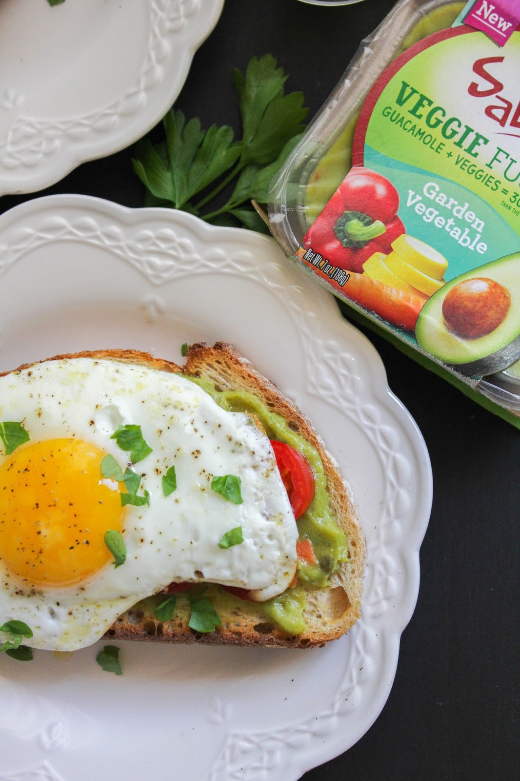 Simple Egg and Guacamole Toast