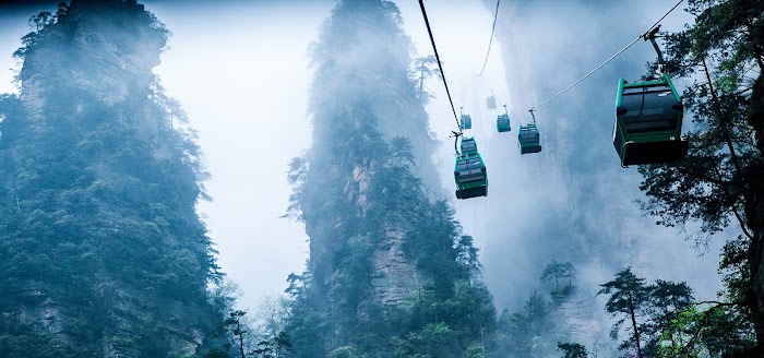 Amazingexplore Zhangjiajie Cable Slider Crossing Wulingyuan