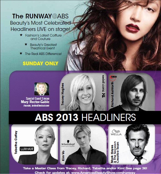 Woman in Black America's Beauty Show (ABS Chicago'13) with Tabatha Coffey